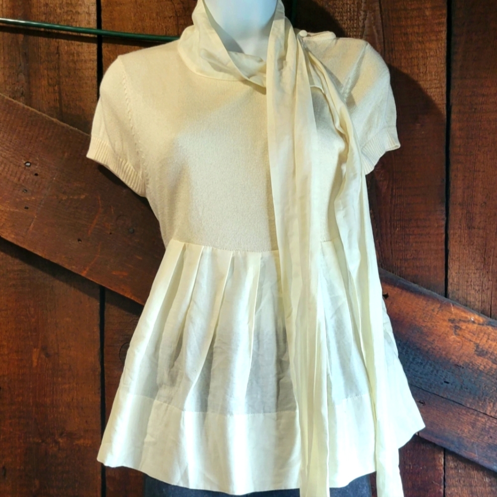 Manoush S/M White Knit Top